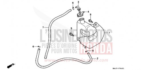 RESERVETANK (ST1100A) ST1100AS de 1995